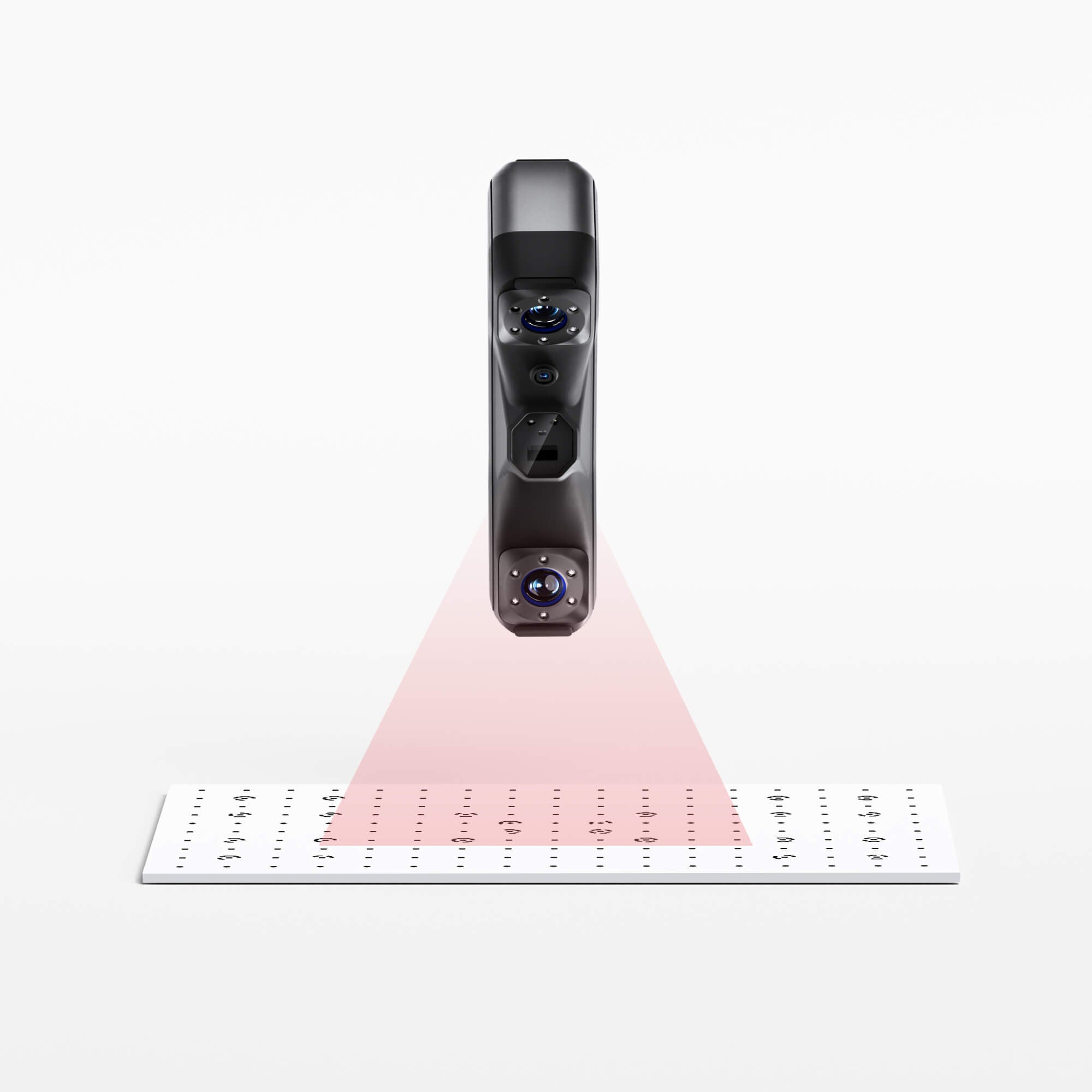 Glass substrate with a high-precision coded calibration surface for MetroX