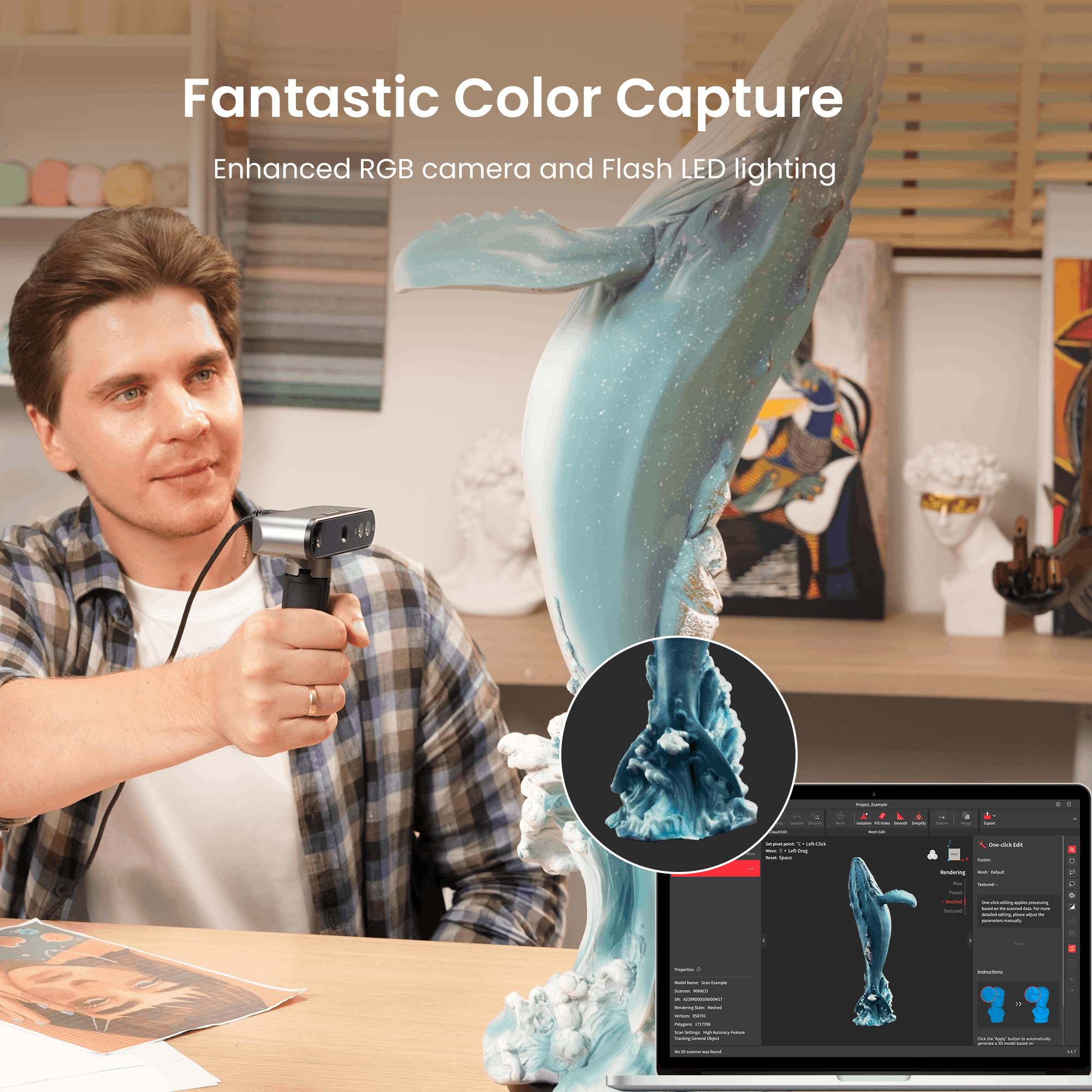 Revopoint INSPIRE: User-friendly Cost-effective 3D Scanner for 3D Printing - Revopoint 3D US