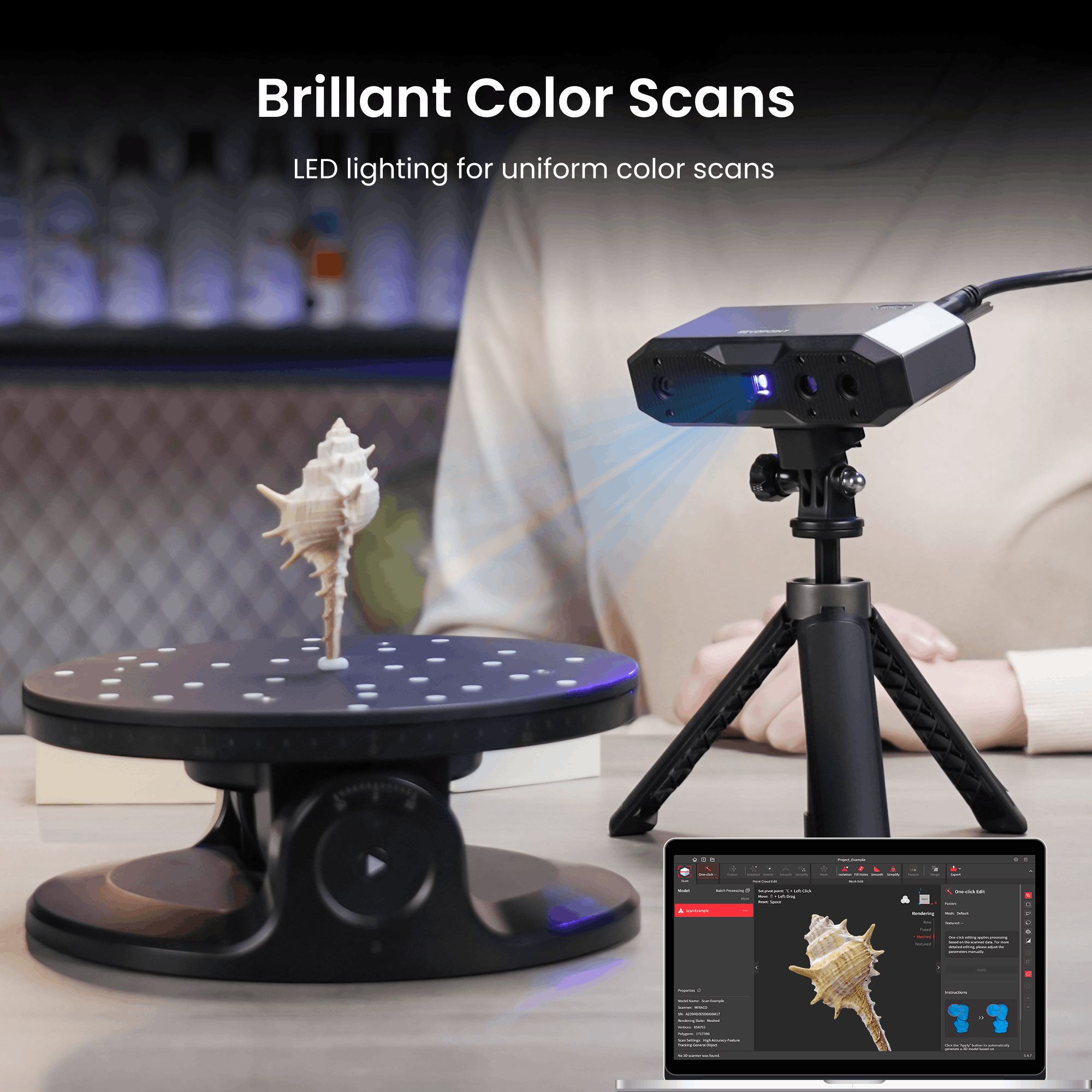 MINI 2 3D Scanner: Blue Light丨Precision 0.02mm - Revopoint 3D US