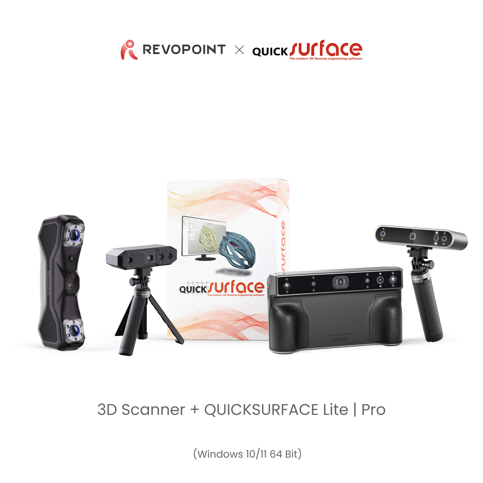 Revopoint & QUICKSURFACE Lite | Pro - Complete 3D Scanning to CAD Solution