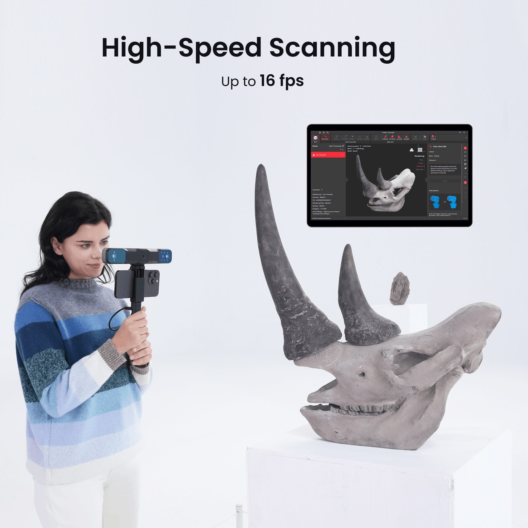 RANGE 2 3D Scanner: Fast and Powerful Large Object 3D Scanning - Revopoint 3D US